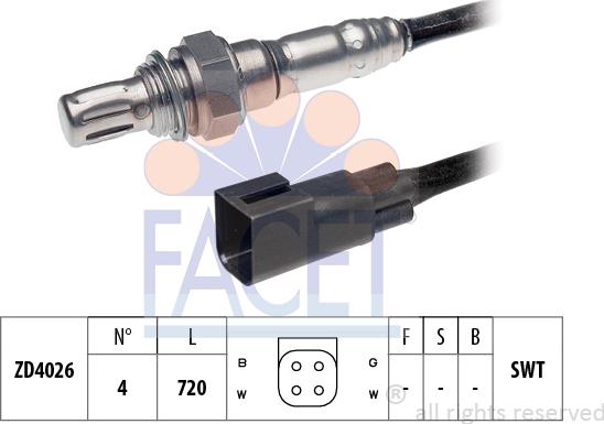 FACET 10.7445 - Лямбда-зонд, датчик кисню avtolavka.club