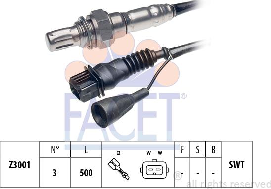 FACET 10.7031 - Лямбда-зонд, датчик кисню avtolavka.club