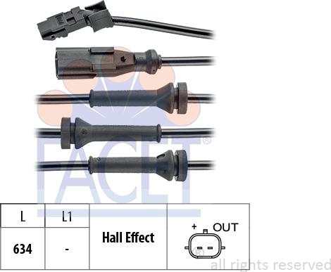 FACET 21.0056 - Датчик ABS, частота обертання колеса avtolavka.club