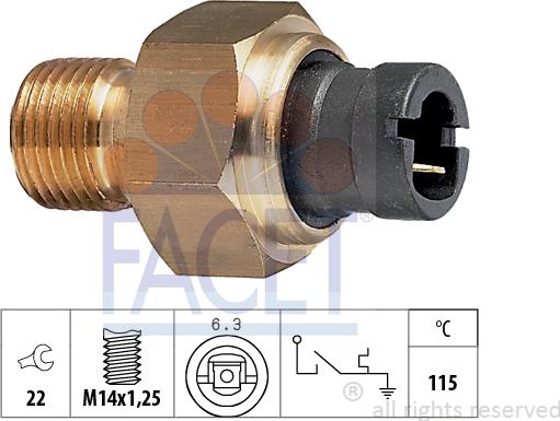 FACET 7.4041 - Датчик, температура охолоджуючої рідини avtolavka.club