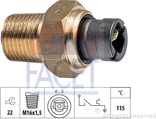 FACET 7.4000 - Датчик, температура охолоджуючої рідини avtolavka.club