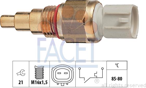 FACET 7.5109 - Термовимикач, вентилятор радіатора / кондиціонера avtolavka.club