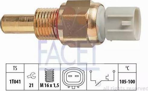 FACET 7.5275 - Термовимикач, вентилятор радіатора / кондиціонера avtolavka.club