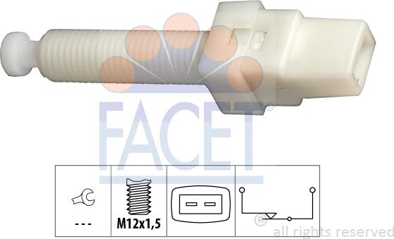 FACET 7.1015 - Вимикач ліхтаря сигналу гальмування avtolavka.club