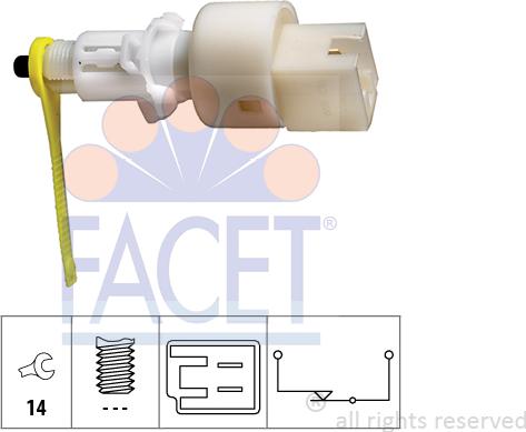 FACET 7.1153 - Вимикач ліхтаря сигналу гальмування avtolavka.club