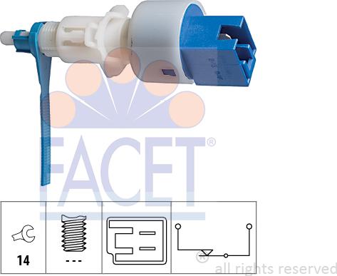 FACET 7.1203 - Вимикач ліхтаря сигналу гальмування avtolavka.club