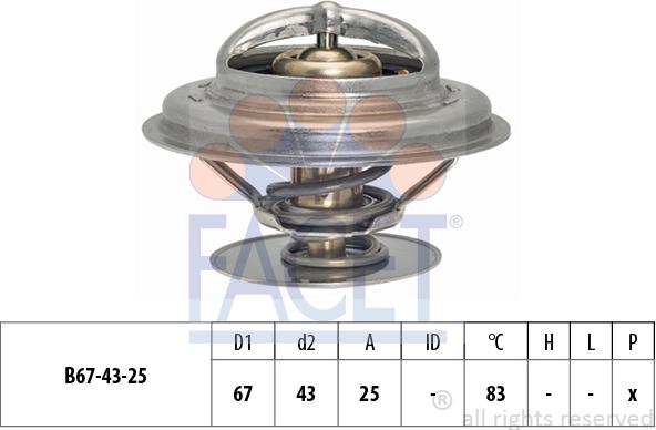 FACET 7.8982S - Термостат, охолоджуюча рідина avtolavka.club