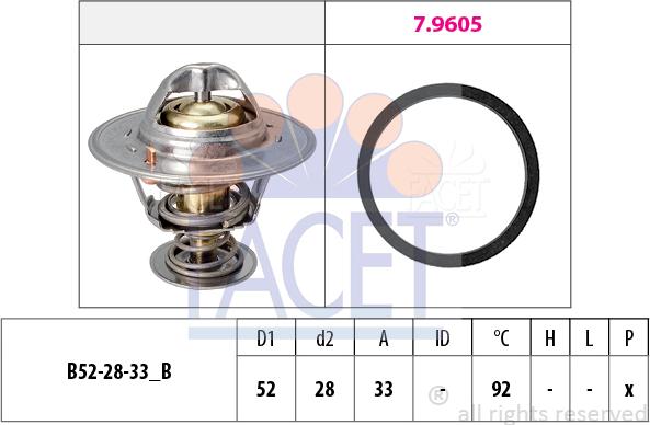 FACET 7.8928 - Термостат, охолоджуюча рідина avtolavka.club