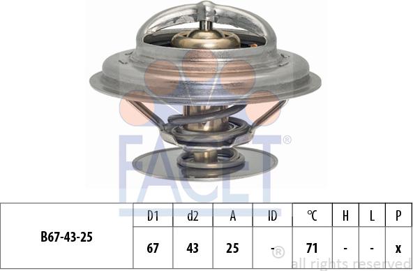 FACET 7.8979S - Термостат, охолоджуюча рідина avtolavka.club