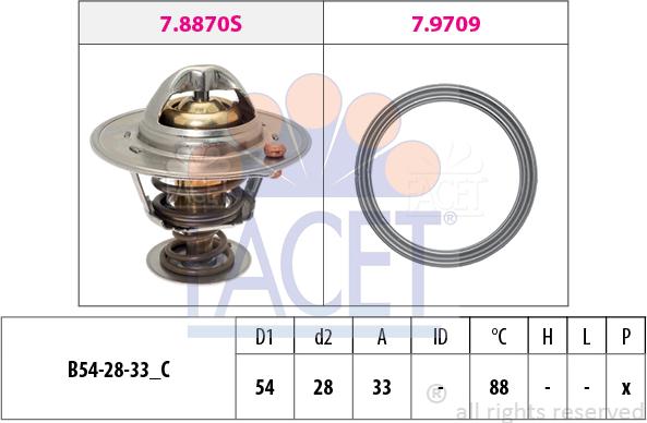 FACET 7.8971 - Термостат, охолоджуюча рідина avtolavka.club