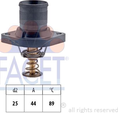 FACET 7.8423 - Термостат, охолоджуюча рідина avtolavka.club