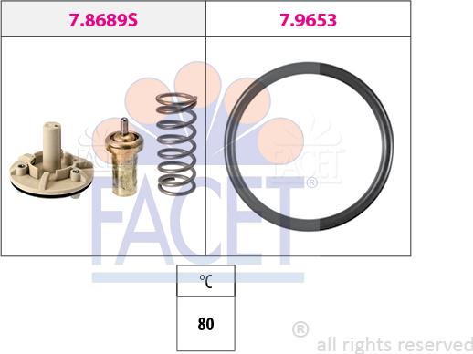 FACET 7.8689 - Термостат, охолоджуюча рідина avtolavka.club