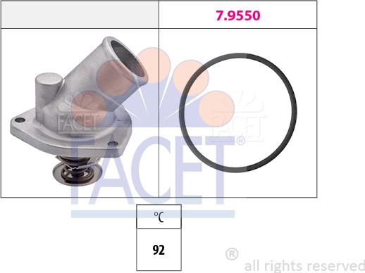 FACET 7.8196 - Термостат, охолоджуюча рідина avtolavka.club