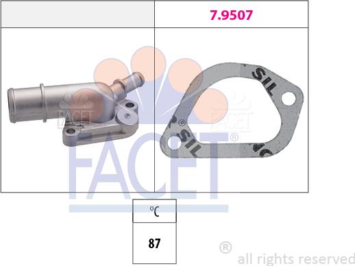 FACET 7.8160 - Термостат, охолоджуюча рідина avtolavka.club