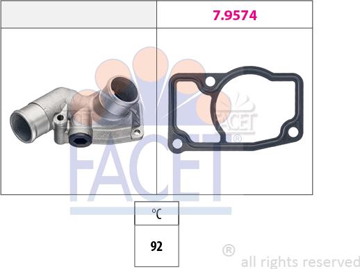 FACET 7.8832 - Термостат, охолоджуюча рідина avtolavka.club