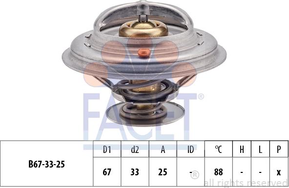 FACET 7.8361S - Термостат, охолоджуюча рідина avtolavka.club