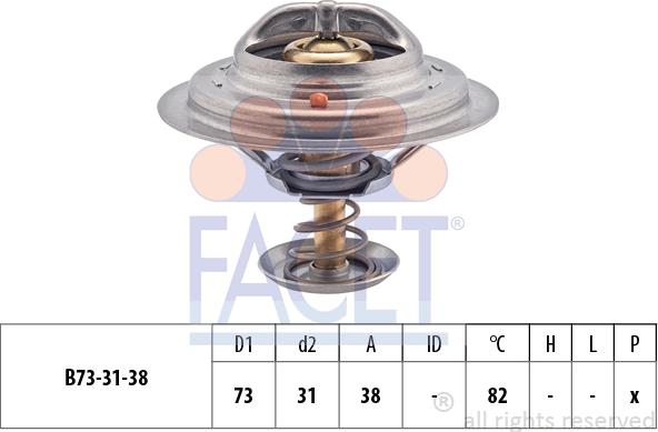 FACET 7.8363S - Термостат, охолоджуюча рідина avtolavka.club