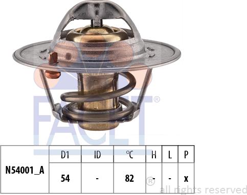 FACET 7.8337S - Термостат, охолоджуюча рідина avtolavka.club