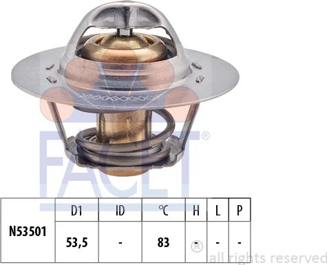 FACET 7.8240S - Термостат, охолоджуюча рідина avtolavka.club