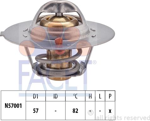 FACET 7.8209S - Термостат, охолоджуюча рідина avtolavka.club