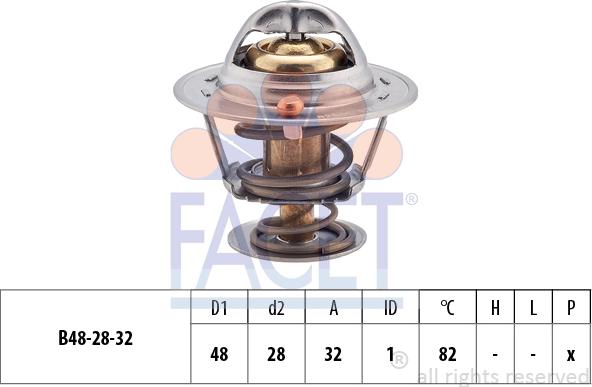 FACET 7.8289S - Термостат, охолоджуюча рідина avtolavka.club