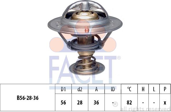 FACET 7.8222S - Термостат, охолоджуюча рідина avtolavka.club