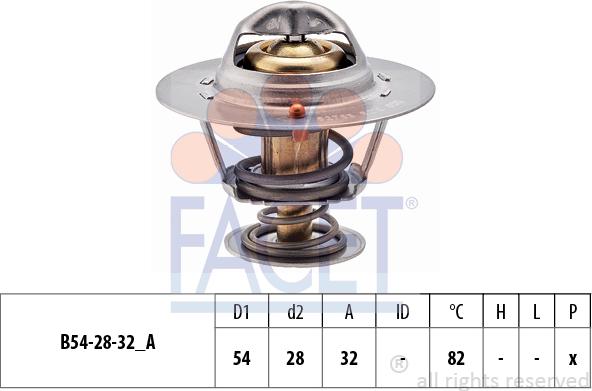 FACET 7.8276S - Термостат, охолоджуюча рідина avtolavka.club