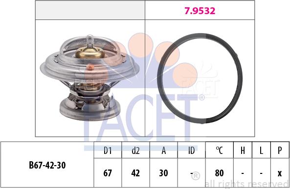 FACET 7.8271 - Термостат, охолоджуюча рідина avtolavka.club