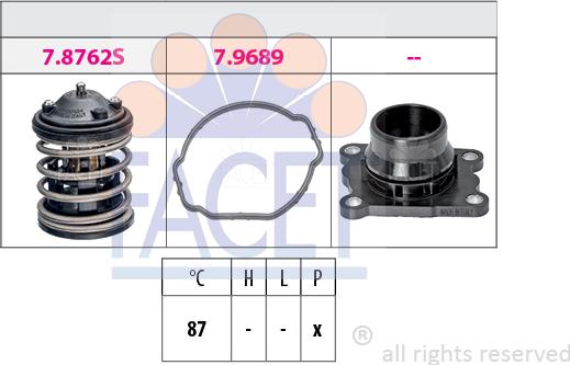 FACET 7.8762K - Термостат, охолоджуюча рідина avtolavka.club