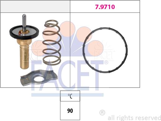 FACET 7.8774 - Термостат, охолоджуюча рідина avtolavka.club