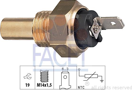 FACET 7.3015 - Датчик, температура охолоджуючої рідини avtolavka.club