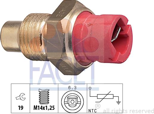 FACET 7.3084 - Датчик, температура охолоджуючої рідини avtolavka.club