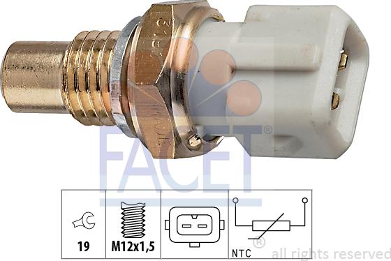 FACET 7.3191 - Датчик, температура масла avtolavka.club