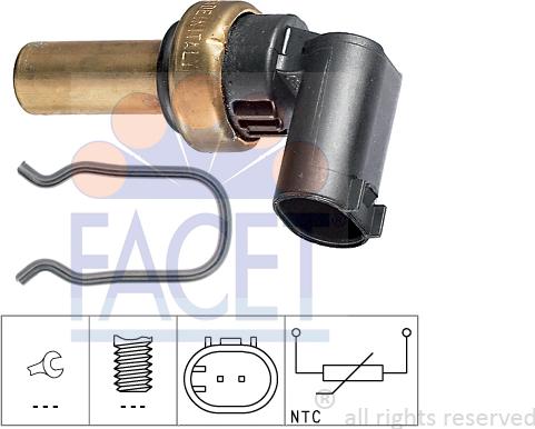 FACET 7.3300 - Датчик, температура масла avtolavka.club