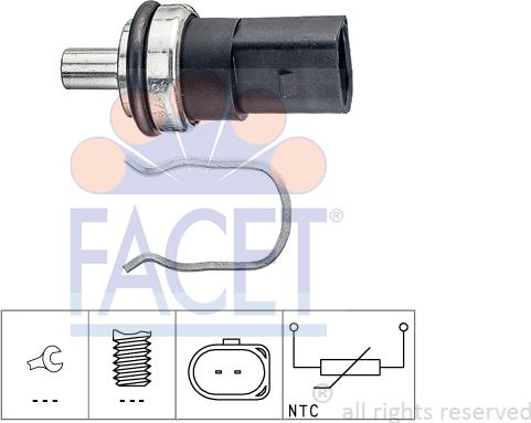 FACET 7.3376 - Датчик, температура палива avtolavka.club