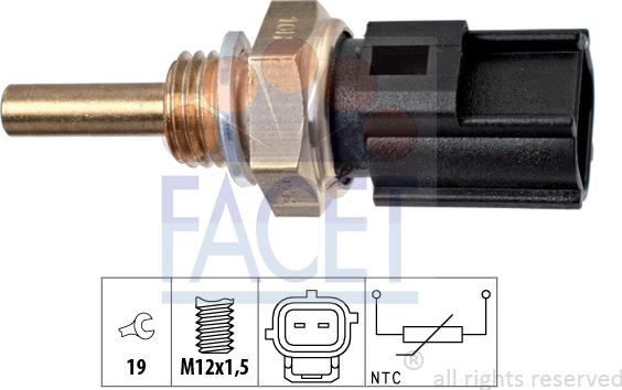 FACET 7.3298 - Датчик, температура охолоджуючої рідини avtolavka.club