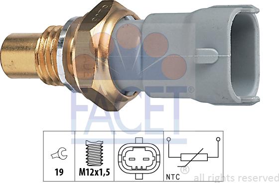 FACET 7.3268 - Датчик, температура охолоджуючої рідини avtolavka.club