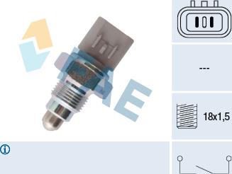 FAE 40902 - Датчик, контактний перемикач, фара заднього ходу avtolavka.club
