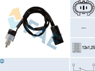 FAE 41246 - Датчик, контактний перемикач, фара заднього ходу avtolavka.club