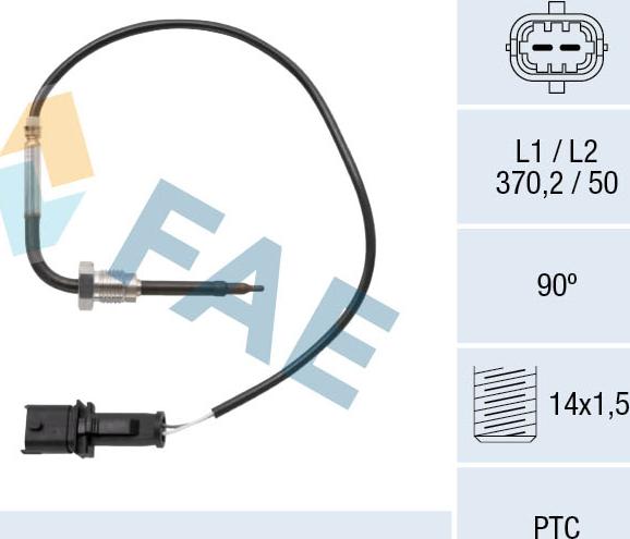 FAE 68073 - Датчик, температура вихлопних газів avtolavka.club