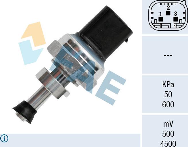 FAE 16154 - Датчик, тиск вихлопних газів avtolavka.club