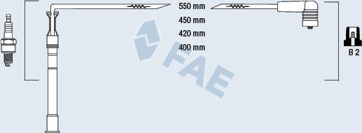 FAE 85991 - Комплект проводів запалювання avtolavka.club