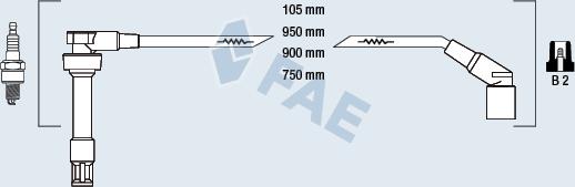 FAE 85945 - Комплект проводів запалювання avtolavka.club