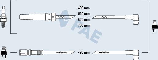 FAE 85970 - Комплект проводів запалювання avtolavka.club