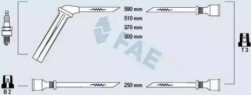 FAE 85540 - Комплект проводів запалювання avtolavka.club