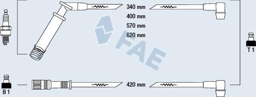 FAE 85570 - Комплект проводів запалювання avtolavka.club