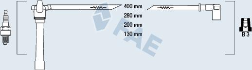 FAE 85647 - Комплект проводів запалювання avtolavka.club