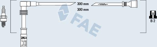 FAE 85682 - Комплект проводів запалювання avtolavka.club