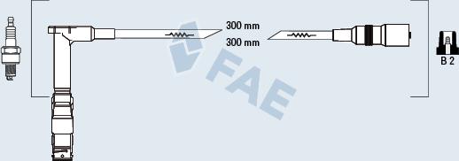 FAE 85051 - Комплект проводів запалювання avtolavka.club