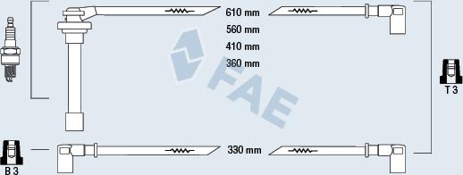 FAE 85840 - Комплект проводів запалювання avtolavka.club